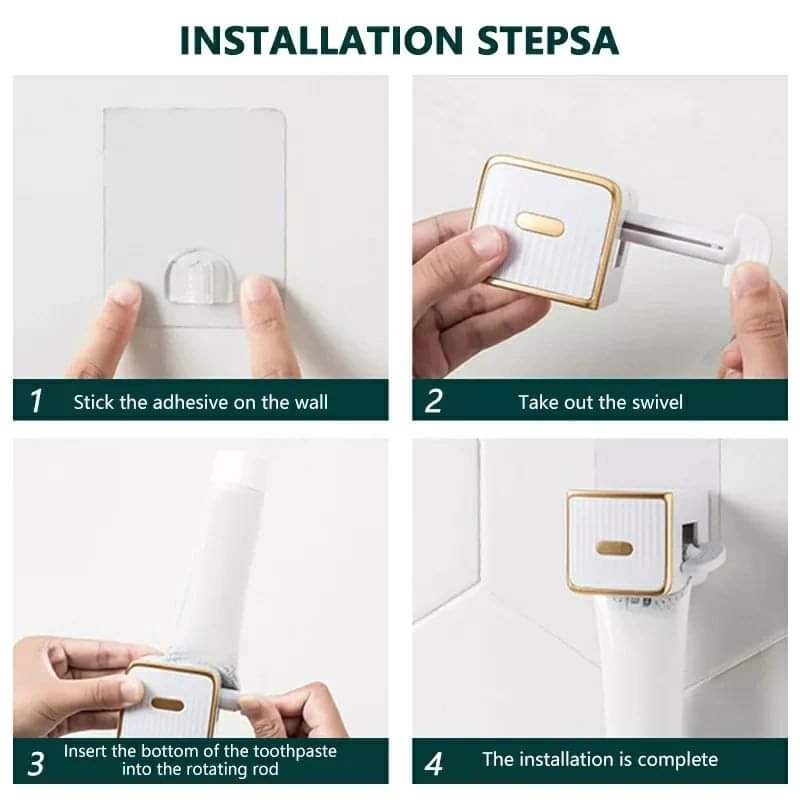 Wall-mounted Toothpaste Squeezer
