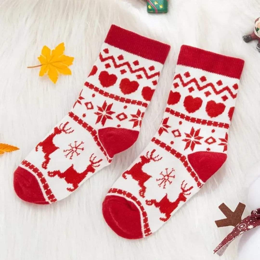2pcs Christmas unisex happy socks