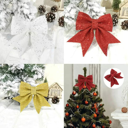 Decorative pre-tied long ribbon bows