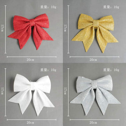 Decorative pre-tied long ribbon bows
