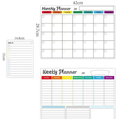 Set of 3 Magnetic Planner Calendar