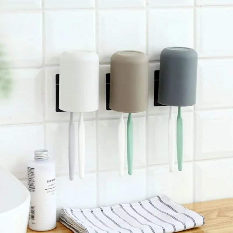 Multipurpose Toothbrush Holder with a Suction Cup