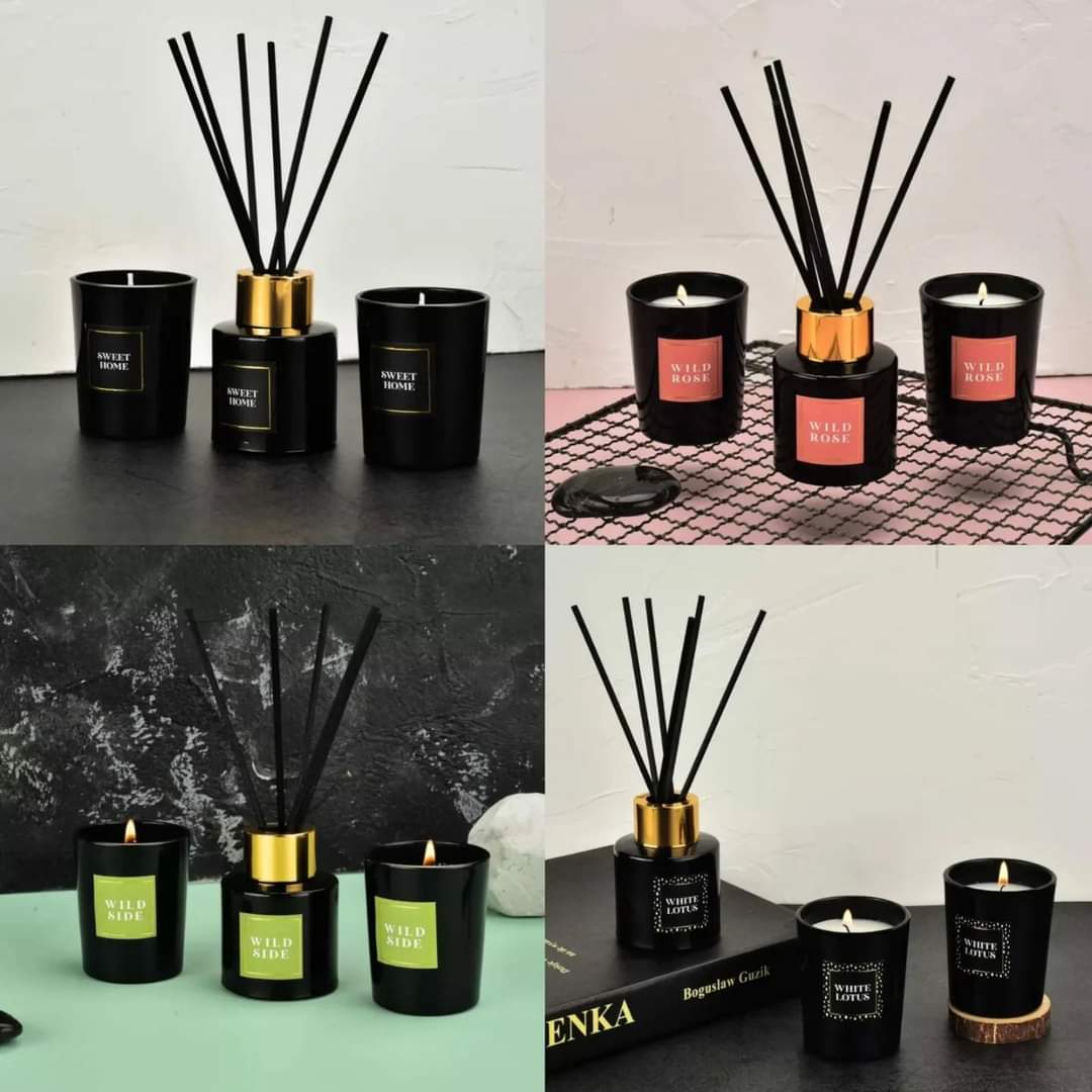 50ml Reed Diffuser & 2pc scented candles