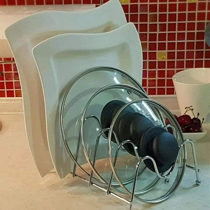 9slot Stainless steel plate/lid rack
