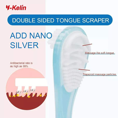 Double sided Silicone Tongue Cleaner