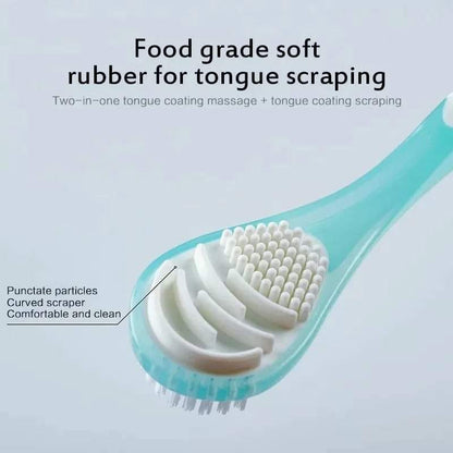 Double sided Silicone Tongue Cleaner