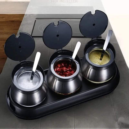 Stainless Steel Condiments Set