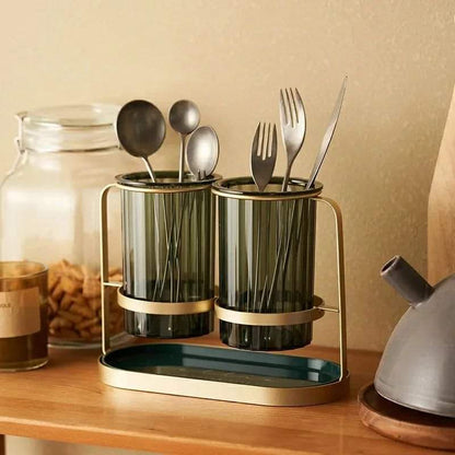Nordic Double Cage Cutlery Holder