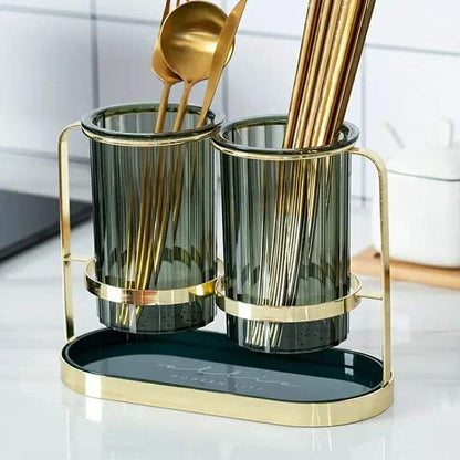 Nordic Double Cage Cutlery Holder
