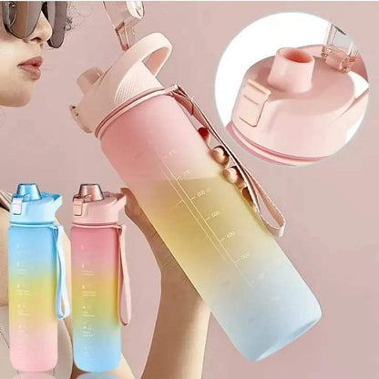 1Litre BPA Free Motivational Water Bottle