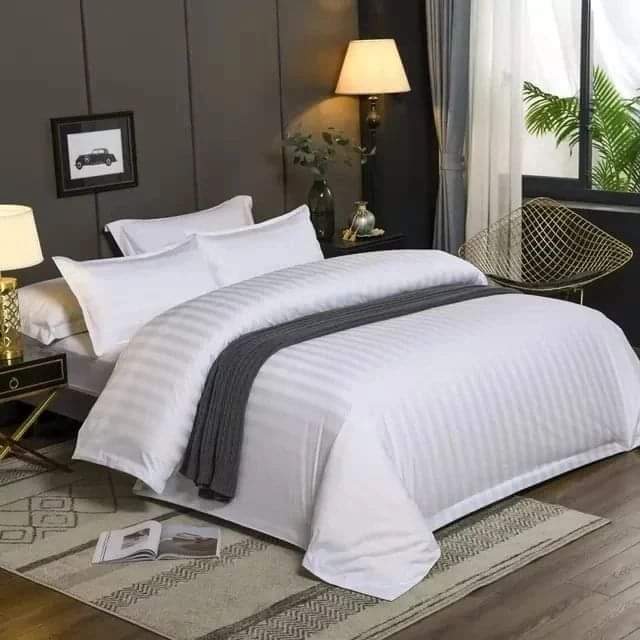 White Striped Duvet Cover