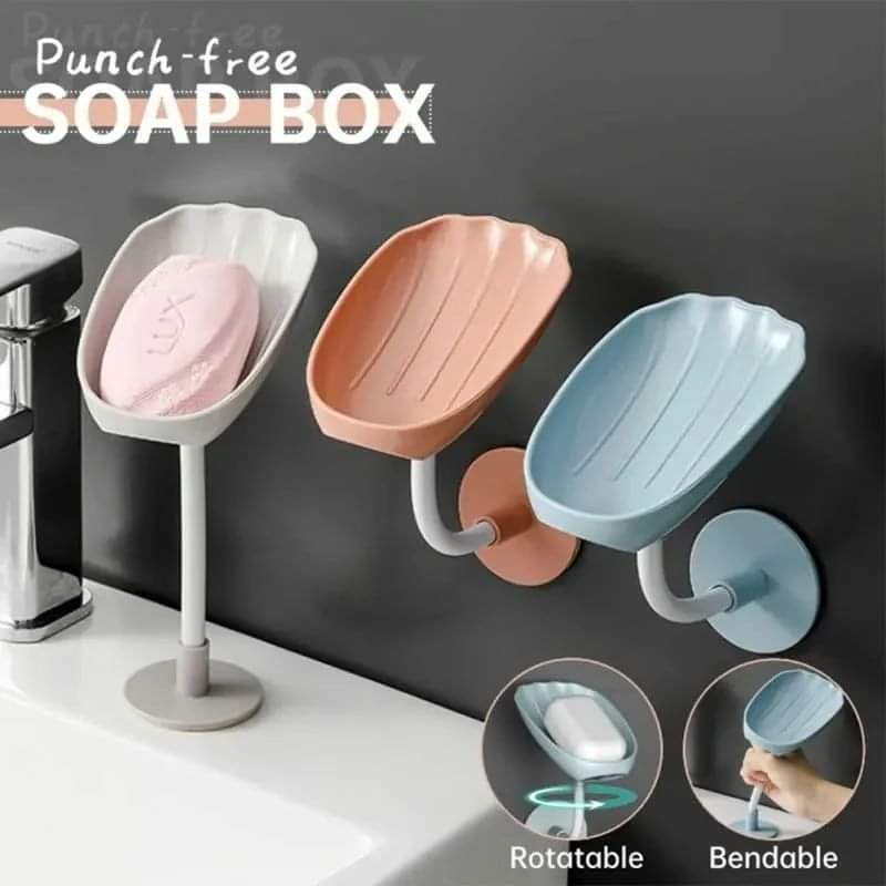 Rotatable Self Adhesive Soap Holder