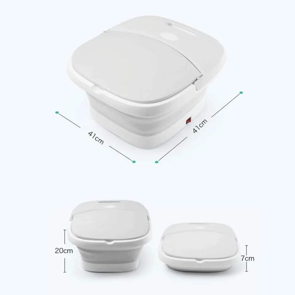 Collapsible Electric Foot Bath Massager with Rollers