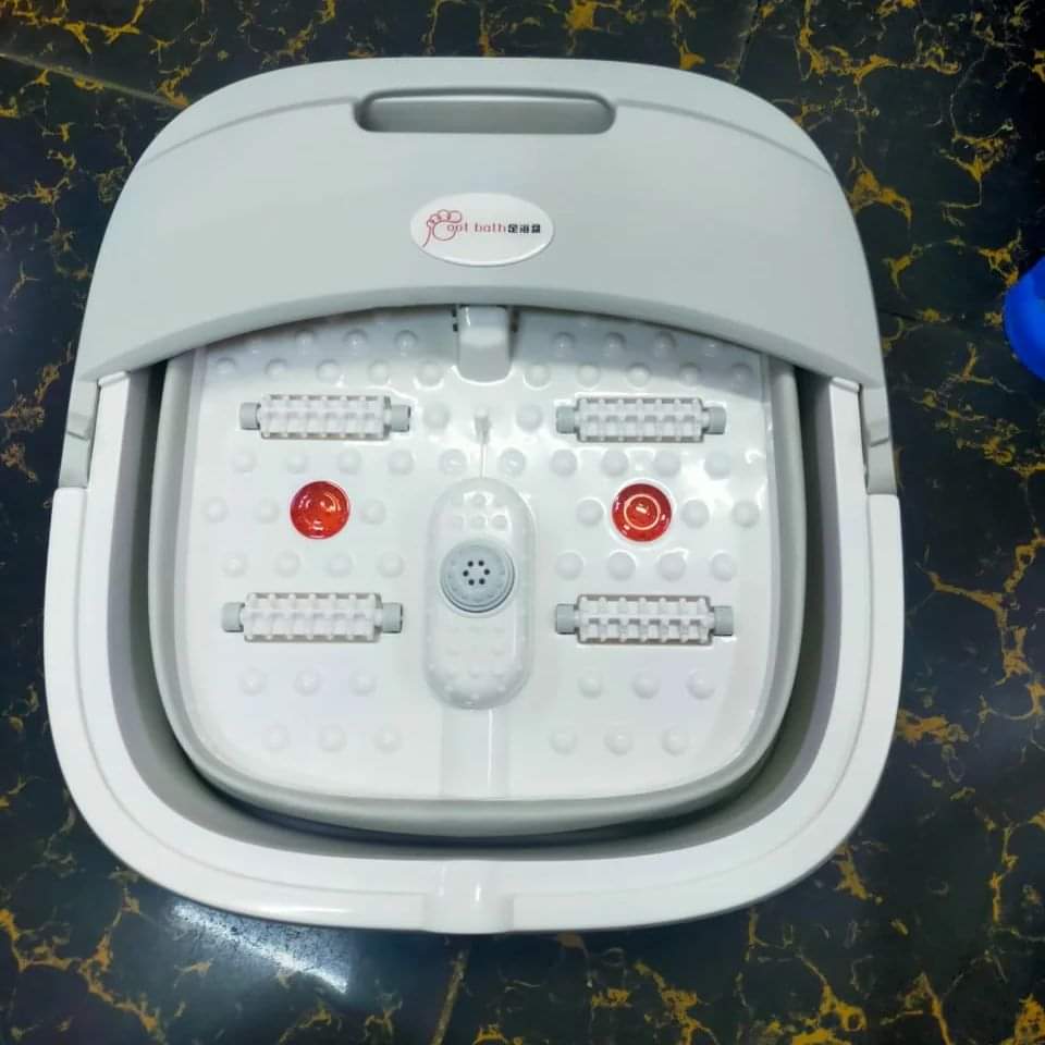 Collapsible Electric Foot Bath Massager with Rollers