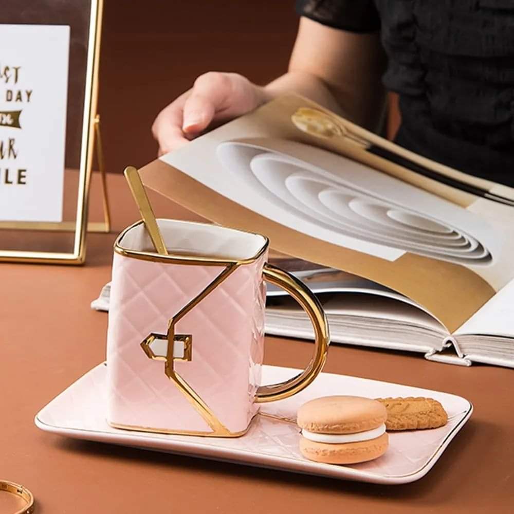 Luxurious Bag Shape Coffee Cup Kit