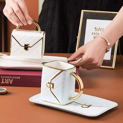 Luxurious Bag Shape Coffee Cup Kit