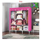 Wooden Frame Portable Wardrobe