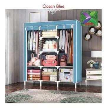 Wooden Frame Portable Wardrobe