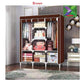 Wooden Frame Portable Wardrobe