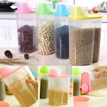 2Litres Plastic Cereal jars