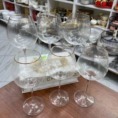 6pcs Assorted Wine/Champagne Glasses