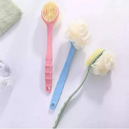 Double Sided  Bathing Brush with Long Handle