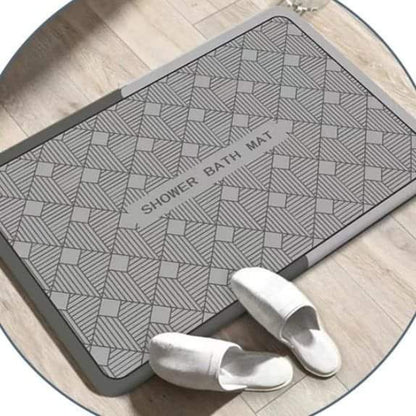 Geometry Absorbent Bathroom Mats