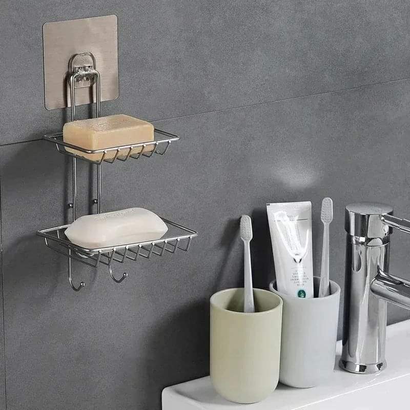 Stainless Steel Double Layered Soap Holder