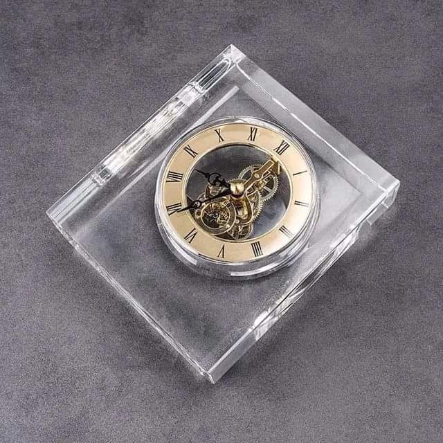 Crystal Desk Clock