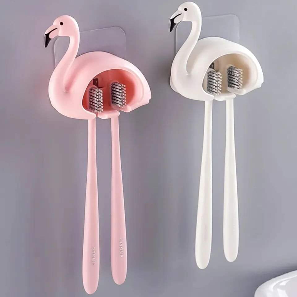 Cute Flamingo Toothbrush Holder