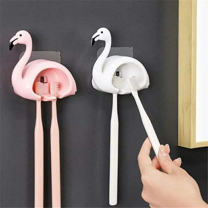 Cute Flamingo Toothbrush Holder