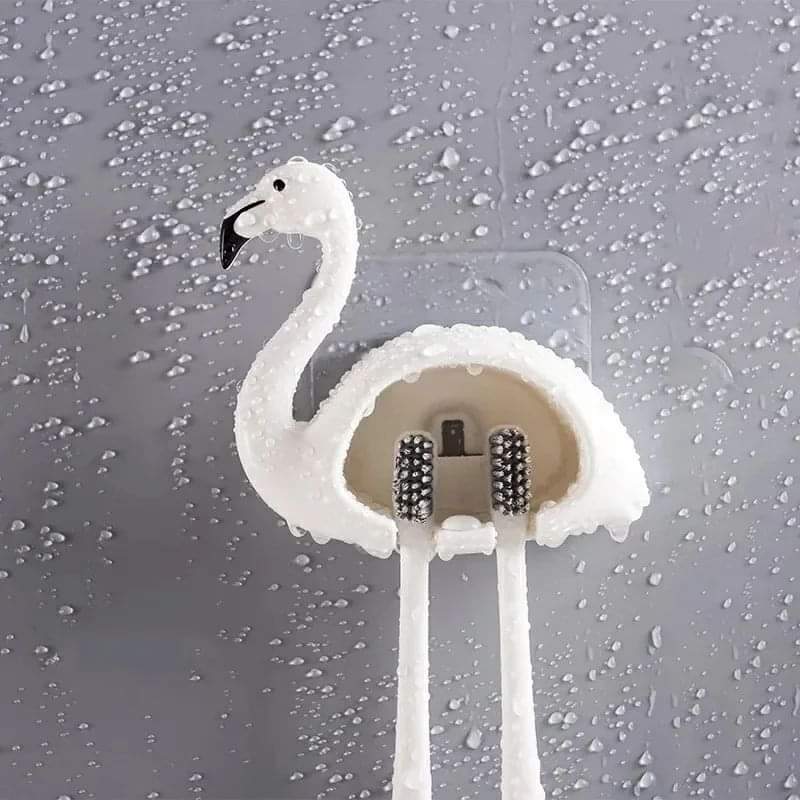 Cute Flamingo Toothbrush Holder