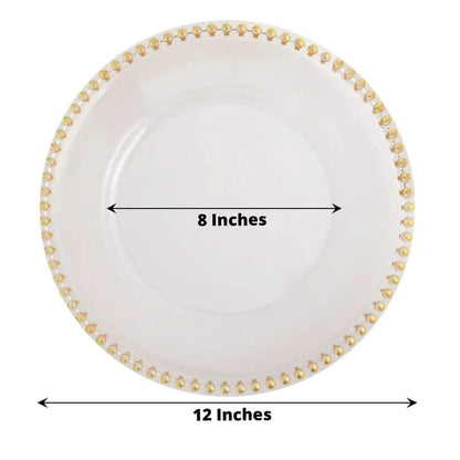 6pcs New design Acrylic Clear Charger Plates