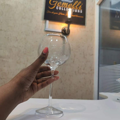 6pcs Clear Wine Glasses Long Stem