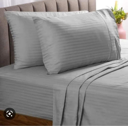 6*7 Pin Stripped Cotton Bedsheets