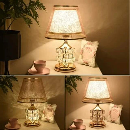 European Crystal Bedside Lamp