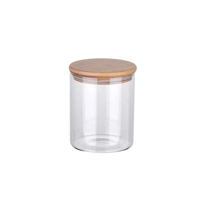 Multipurpose Glass Jars with Bamboo Lids