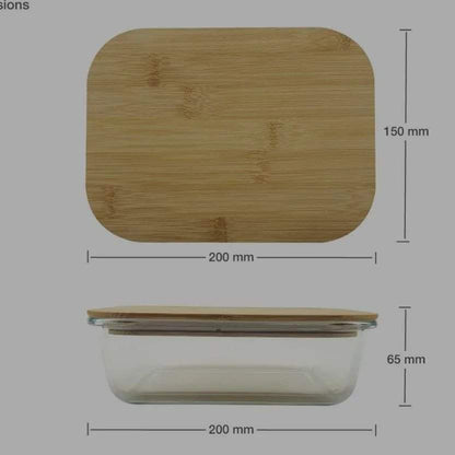 Glass snack box