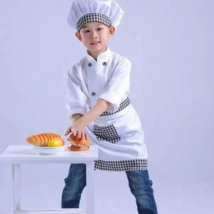 3pcs Children Professional Chef costume