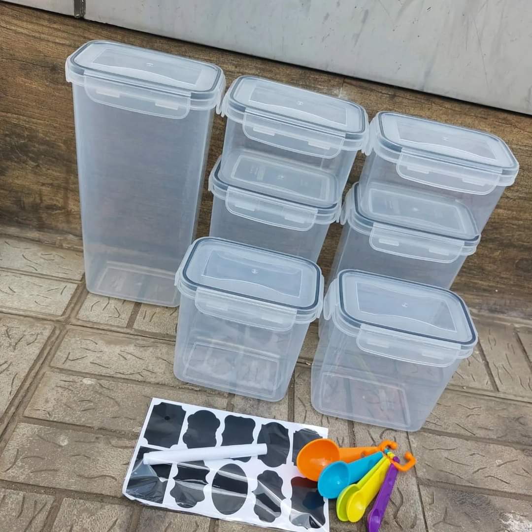 7pcs Food/Pantry Storage Containers