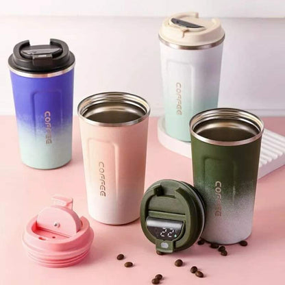 Thermos Coffee Travel Mugs with Temperature display vacuum flask