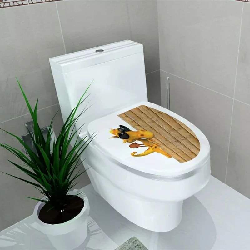 Creative 3D Toilet Seat Decals