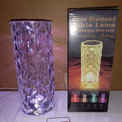 Assorted Rechargeable Crystal Table Lamps