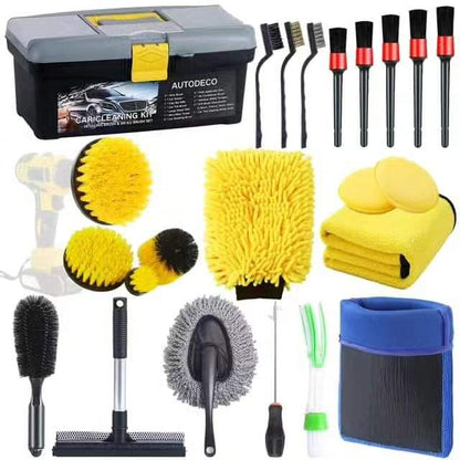 25 pcs detailed car cleaning took kit