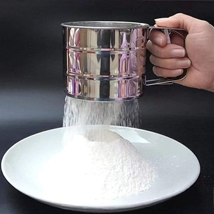 Stainless steel flour sieve