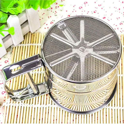 Stainless steel flour sieve