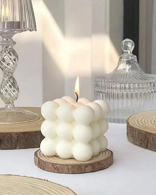 3D Non-stick Bubble Cube Candles Silicone Mold