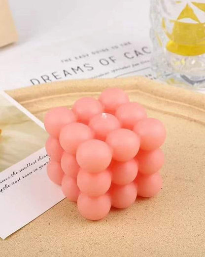 3D cube candles