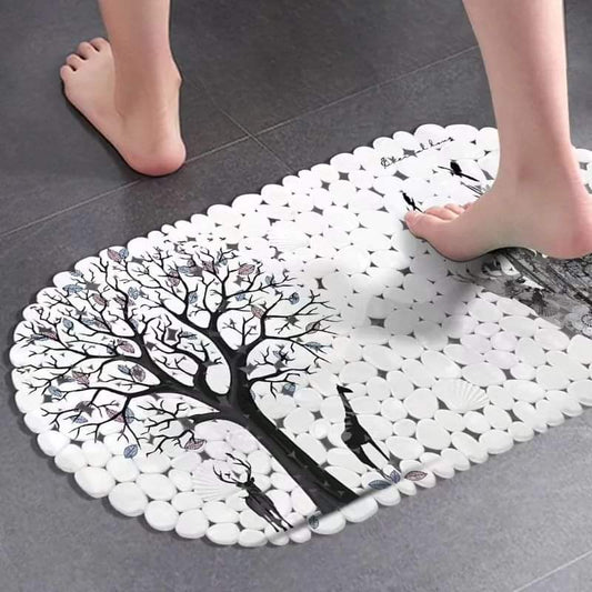 Quality PVC pebbles anti-slip bathroom mats