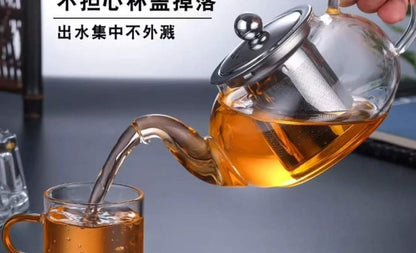 1L Borosilicate Glass Tea Pot